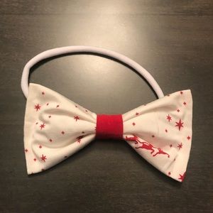 Custom Kickee Bow-Natural Flying Santa